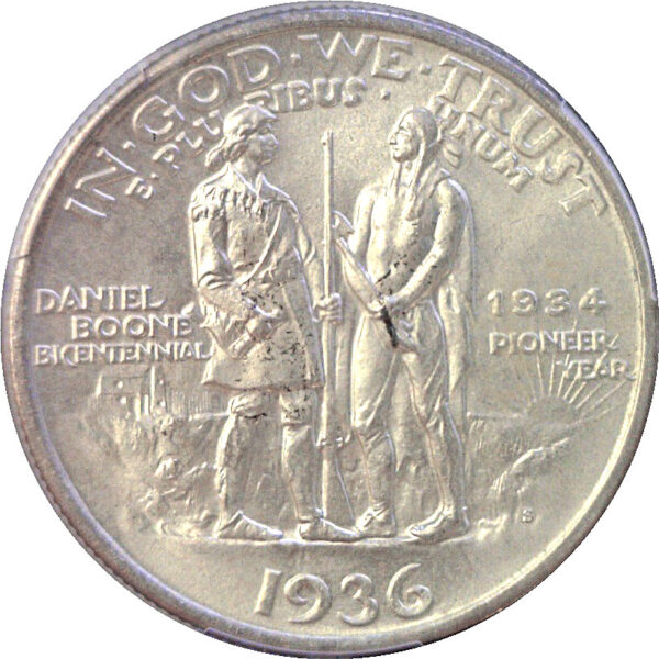 1936-S Boone Commemorative Half Dollar. -  PCGS MS-65 - Image 3