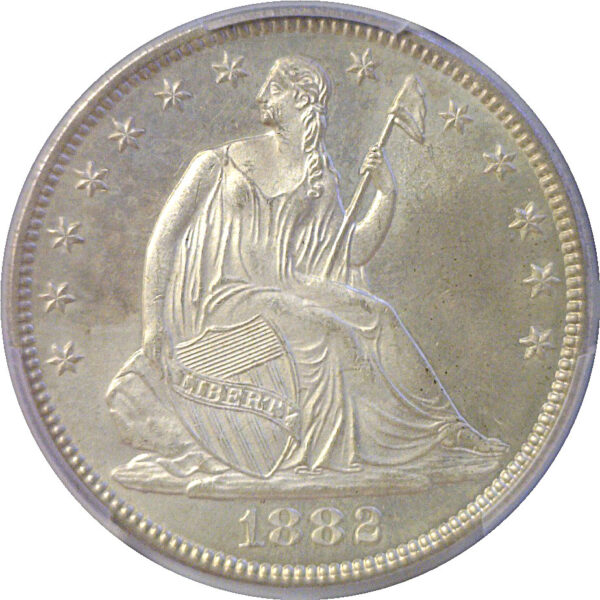 1882 Seated Liberty Half Dollar  -  PCGS MS-66+ - Image 2