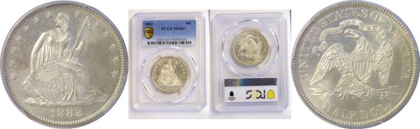 1882 Seated Liberty Half Dollar  -  PCGS MS-66+