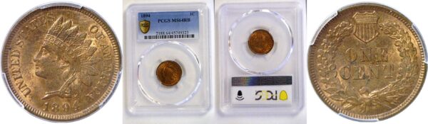 1894 Indian Head Cent  -  PCGS MS-64 RB
