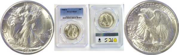 1945-S Walking Liberty Half Dollar  -  PCGS MS-65