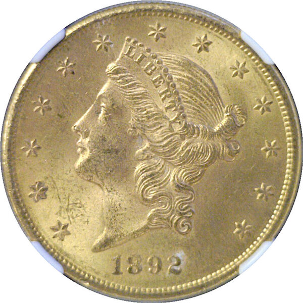 1892-S $20 Liberty  -  NGC MS-63 - Image 2