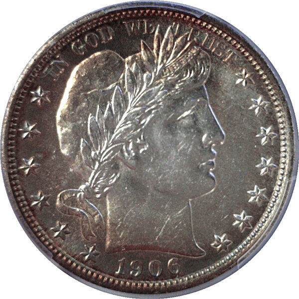 1906 Barber Half Dollar   -  PCGS   MS-63 - Image 2