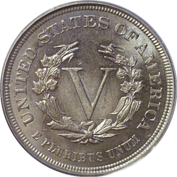 1883 No CENTS. Liberty Nickel  -  PCGS MS-64  CAC - Image 3