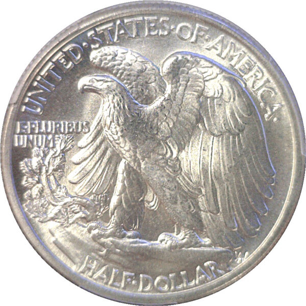 1942 Walking Liberty Half Dollar. -  PCGS MS-67.  CAC - Image 3