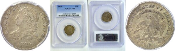 1825 Bust Dime  -  PCGS VF-30