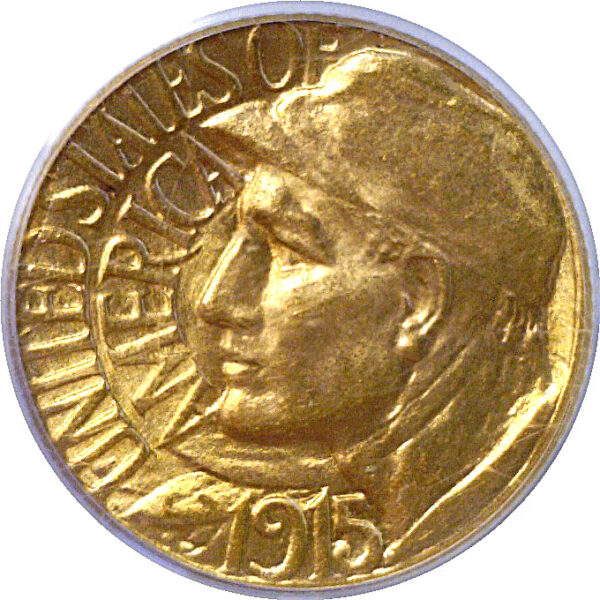 1915-S $1 Panama-Pacific Gold Commemorative  -  PCGS MS-64  CAC - Image 2