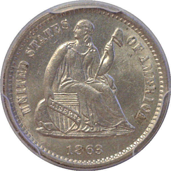1863-S Seated Liberty Half Dime   -   PCGS MS-64 - Image 2