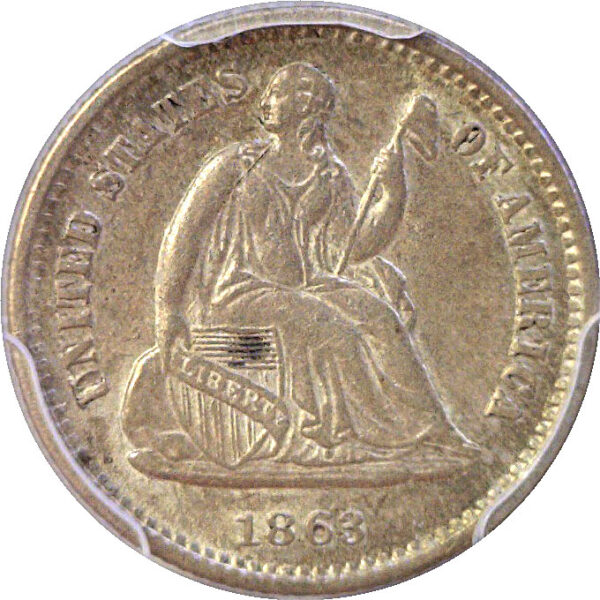 1863-S Seated Liberty Half Dime    PCGS AU-55 - Image 2
