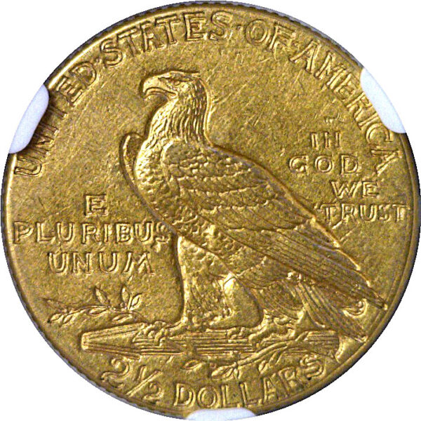 1912 $2 1/2 Indian  -  NGC AU-58 - Image 3