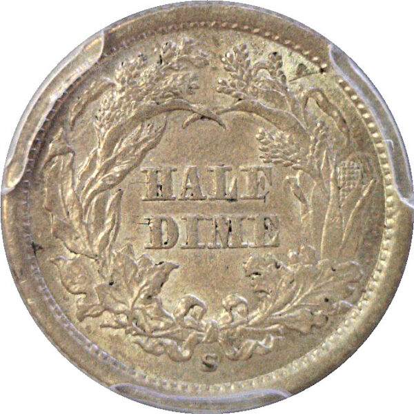 1863-S Seated Liberty Half Dime    PCGS AU-55 - Image 3
