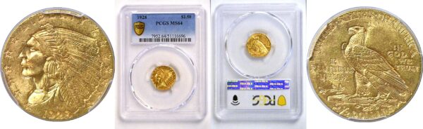 1928 $2 1/2 Indian  -  PCGS MS-64