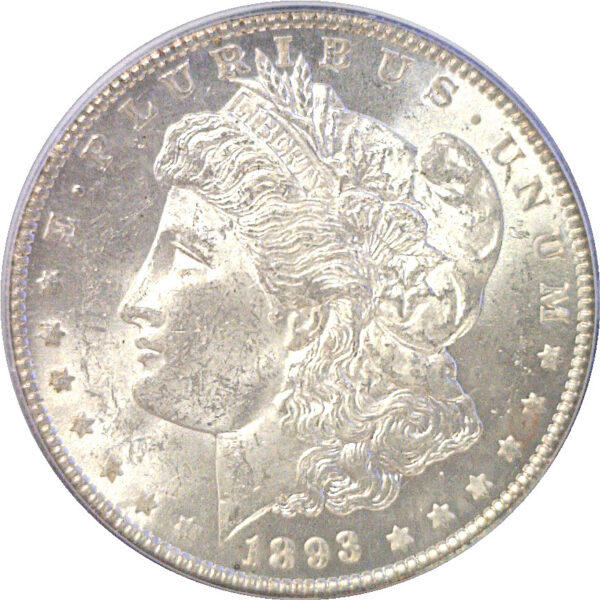 1893-O Morgan Dollar  -  PCGS MS-62   CAC - Image 2