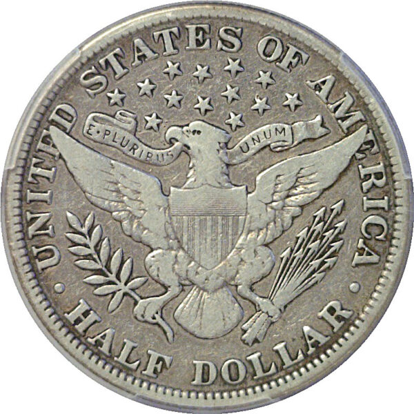 1914 Barber Half Dollar. -  PCGS F-15 - Image 3