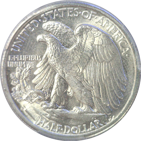 1943-D Walking Liberty Half Dollar.  -   PCGS MS-66 - Image 3