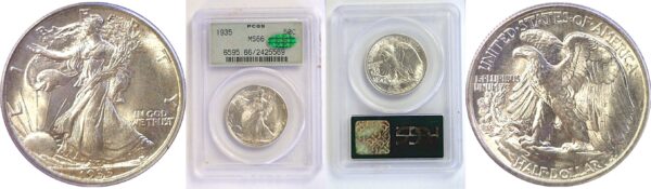 1935 Walking Liberty Half Dollar  -  PCGS MS-66  CAC
