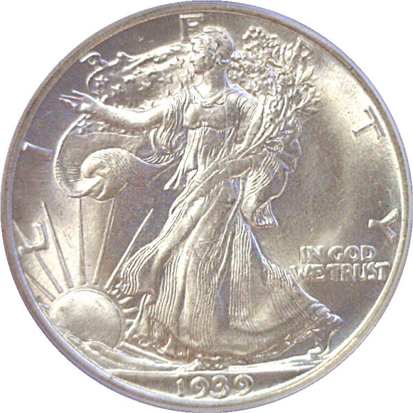 1939-D Walking Liberty Half Dollar  -  PCGS MS-66   CAC - Image 2