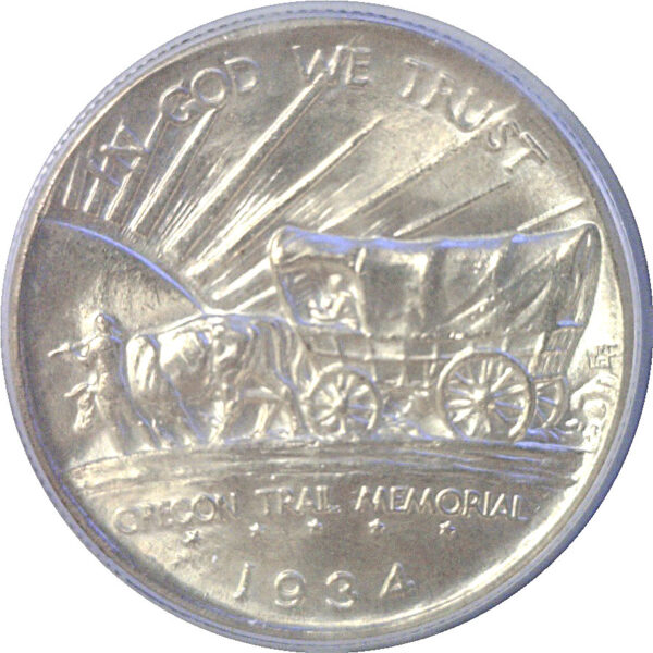 1934-D Oregon Trail Commemorative Half Dollar.  -   PCGS MS-65 - Image 3