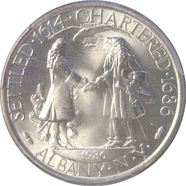 1936 Albany Commemorative Half Dollar  -  PCGS MS-66 - Image 3