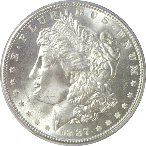 1887/6 Morgan  Dollar  -  PCGS MS-65 - Image 2
