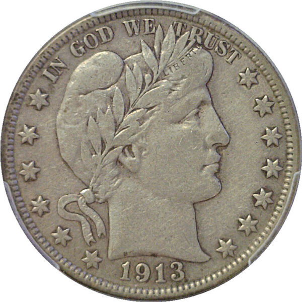 1913 Barber Half Dollar. -  PCGS VF-25 - Image 2