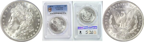 1887/6 Morgan  Dollar  -  PCGS MS-65