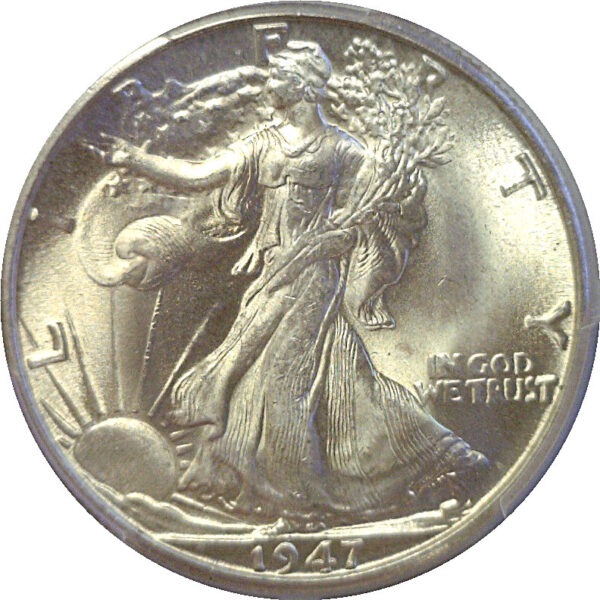1947-D Walking Liberty Half Dollar  -  PCGS MS-65 - Image 2