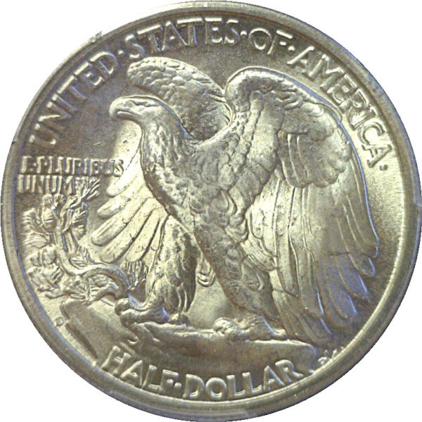 1947-D Walking Liberty Half Dollar  -  PCGS MS-65 - Image 3