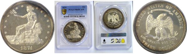 1874 Trade Dollar  -  PCGS PR-65 CAM