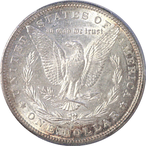 1892-S Morgan Dollar   -   PCGS AU-58   CAC - Image 3