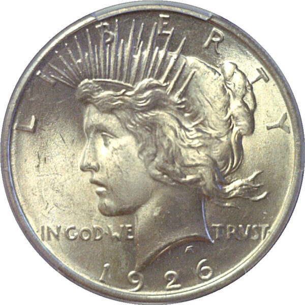 1926-D Peace Dollar  -  PCGS MS-63 - Image 2