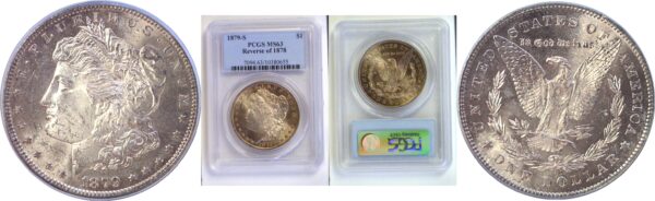 1879-S Rev. '78.  Morgan Dollar.  -   PCGS MS-63