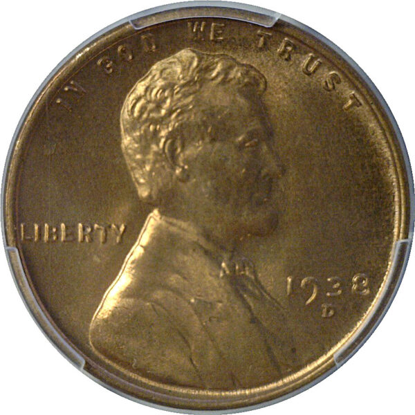 1938-D Lincoln Cent. -  PCGS MS-67 RD - Image 2