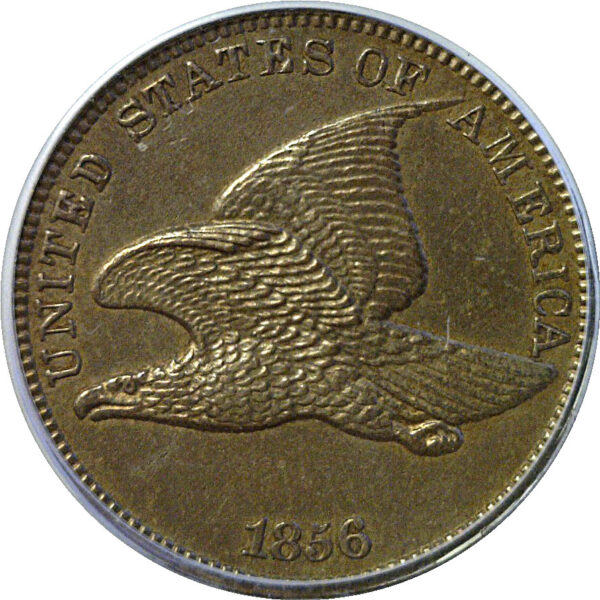 1856 Flying Eagle Cent  -  PCGS PR-62  CAC - Image 2