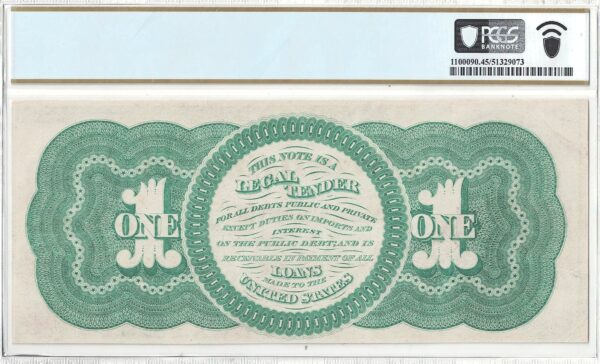1862 $1 Legal Tender Note Fr-16a PCGS XF-45 - Image 3