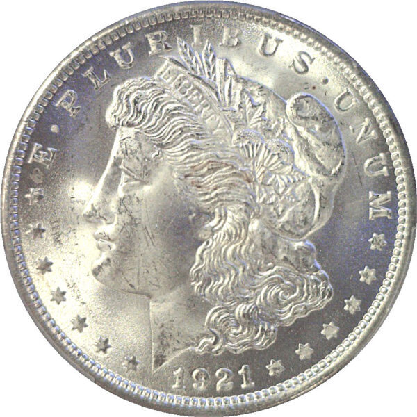 1921 Morgan Dollar. -  PCGS MS-66.  CAC - Image 2