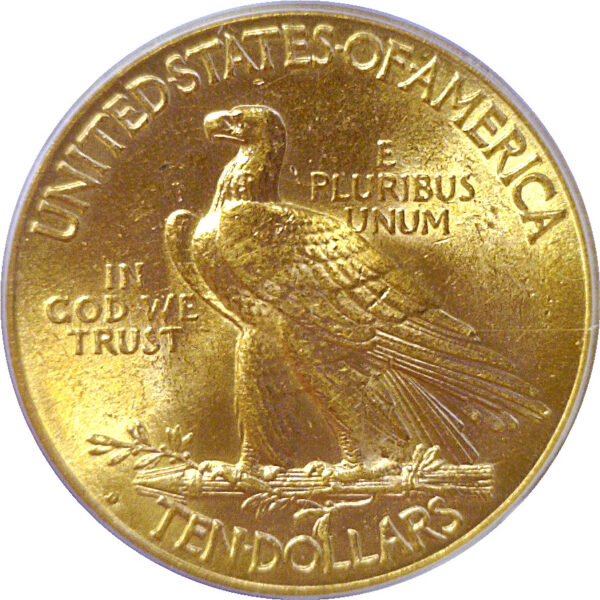 1914-D $10 Indian. -  PCGS MS-60 - Image 3