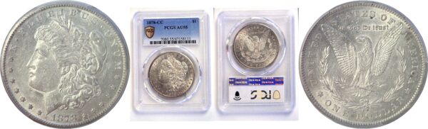 1878-CC Morgan Dollar.  -   PCGS AU-55