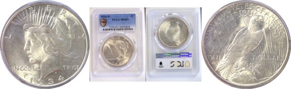 1934-D Peace Dollar  -  PCGS MS-65+