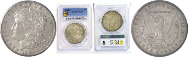 1902-S Morgan Dollar. -  PCGS AU-55