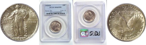 1920-D Standing Liberty Quarter  -  PCGS MS-63 FH