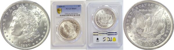 1890-O Morgan Dollar  -  PCGS MS-65