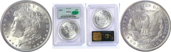 1887 Morgan Dollar. -  PCGS MS-65. CAC