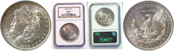 1882-O/S Morgan Dollar  -  NGC MS-63