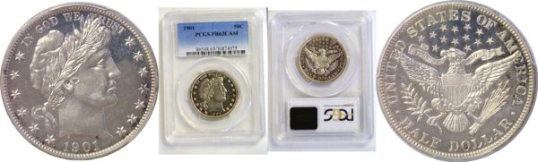 1901 Barber Half Dollar. -  PCGS PR-63 CAM