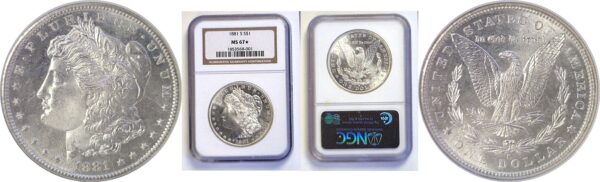 1881-S Morgan Dollar.  -   NGC MS-67. Star