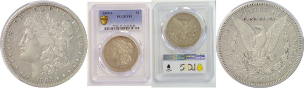 1893-S Morgan Dollar.  -   PCGS F-15