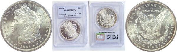 1885-CC Morgan Dollar.  -   PCGS MS-64 PL