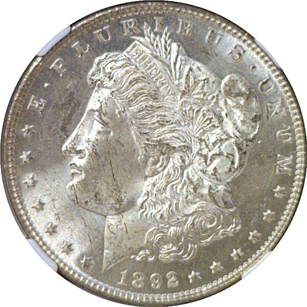 1892 Morgan Dollar  -  NGC MS-63 - Image 2