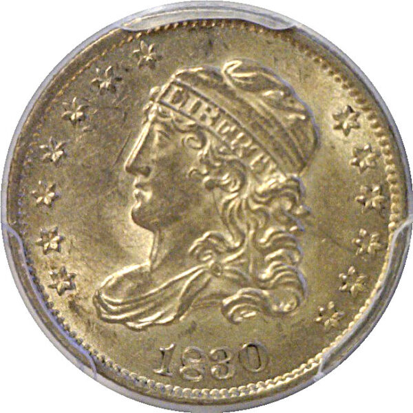 1830 Bust Half Dime  -  PCGS AU-58 - Image 2